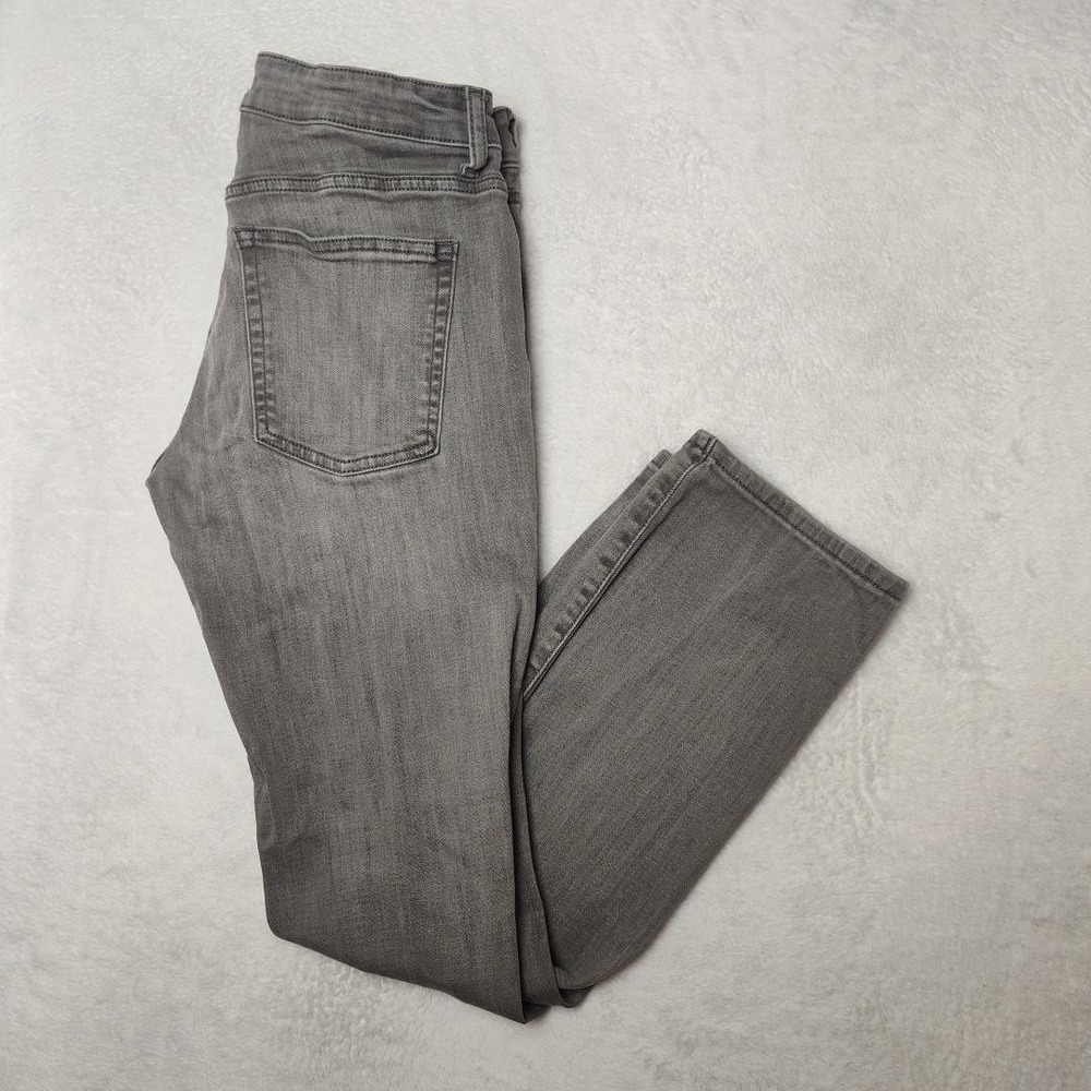 Warp+Weft Jeans Mens 30x32 Gray ORD‎ Chicago Straight Smoke Stretch Denim